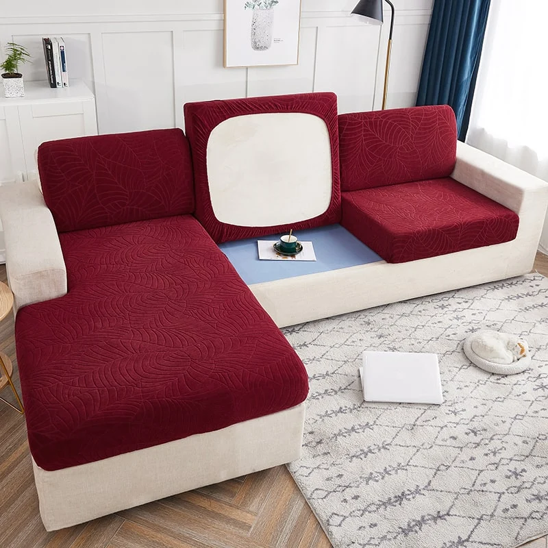 Housse Imperméable Bordeaux pour coussin de Canapé