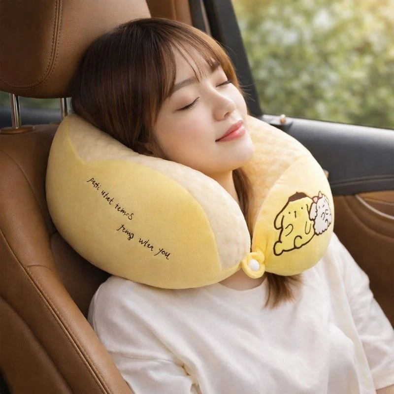Coussin de Voyage Mignon jaune !