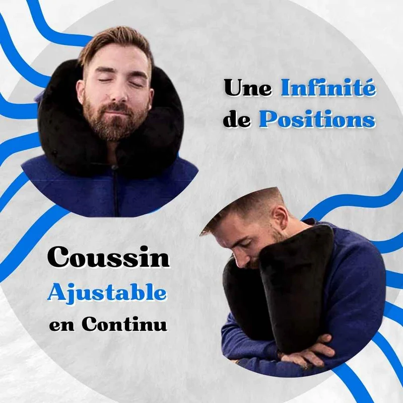 Coussin Cervical de Voyage gris !