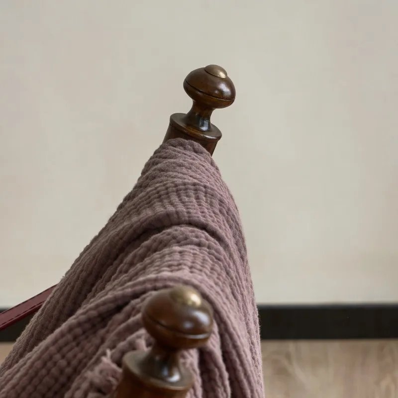 Plaid Canapé Gaze De Coton Mauve