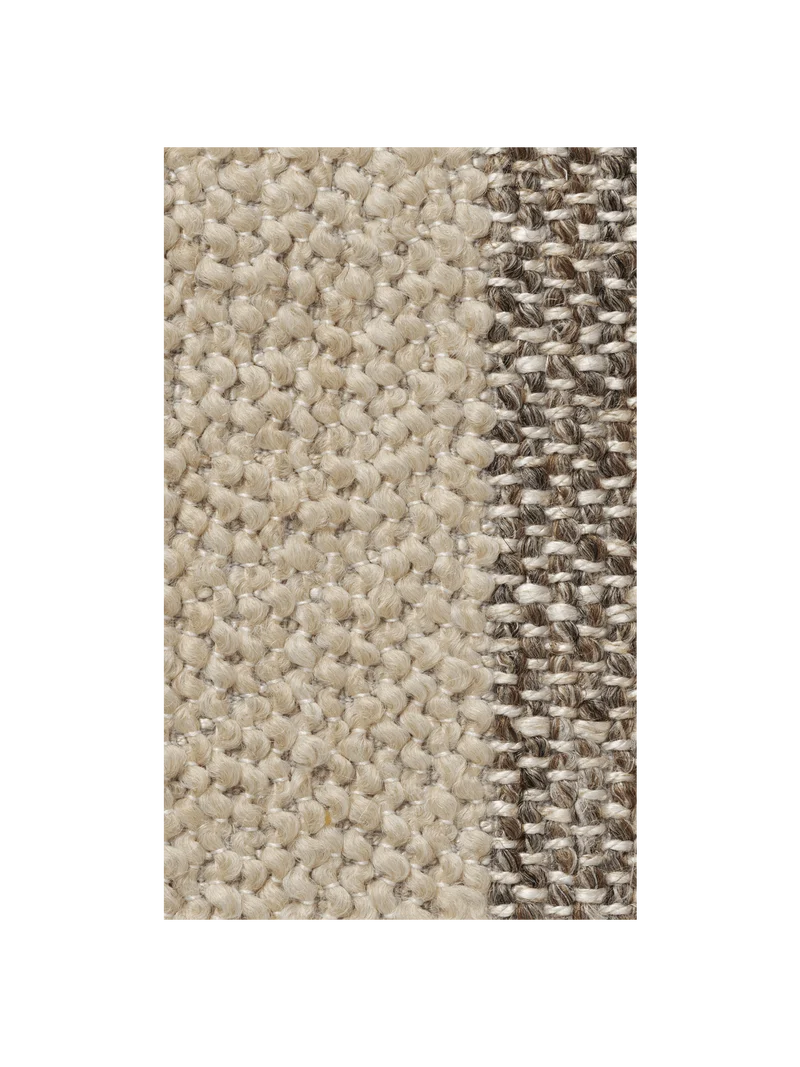 Fabric Sample - Louisiana - Sand/Off-White