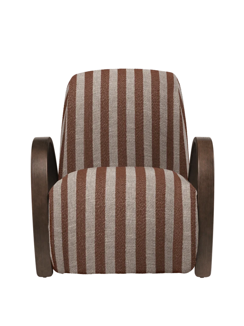 Buur Lounge Chair - Louisiana - Sand/Chocolate