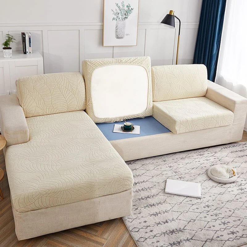 Housse Imperméable Beige pour coussin de Canapé