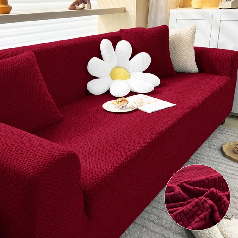 Housse de canapé extensibles en velours damassé 1, 2, 3, 4, 5 places