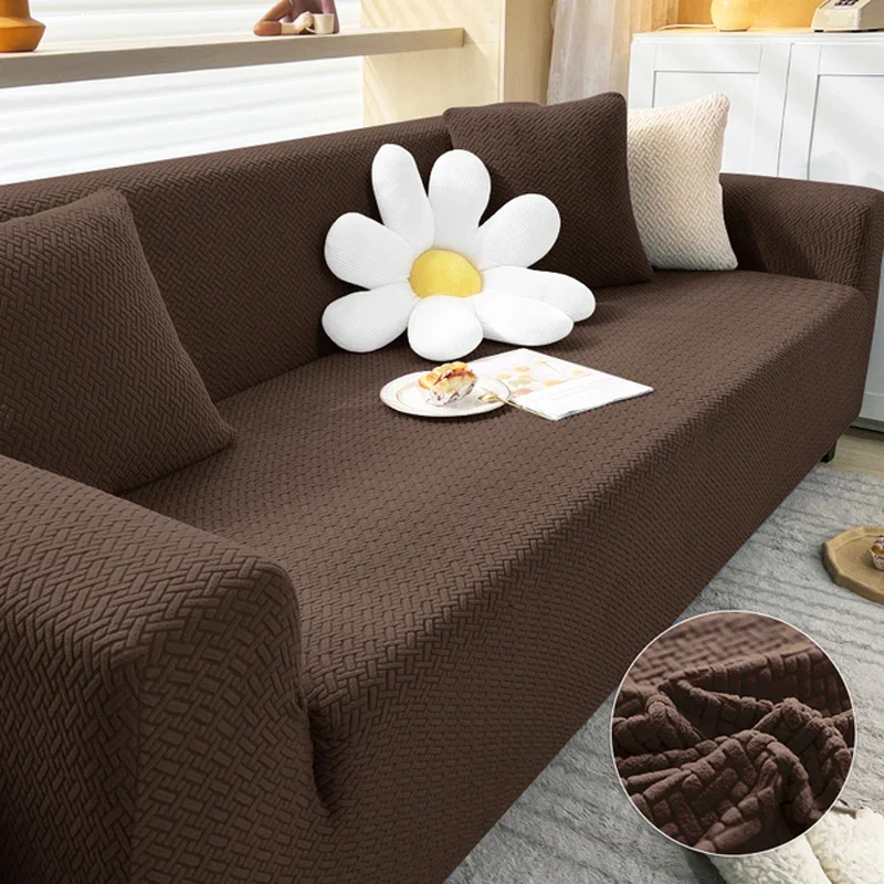 Housse de canapé extensibles en velours damassé 1, 2, 3, 4, 5 places