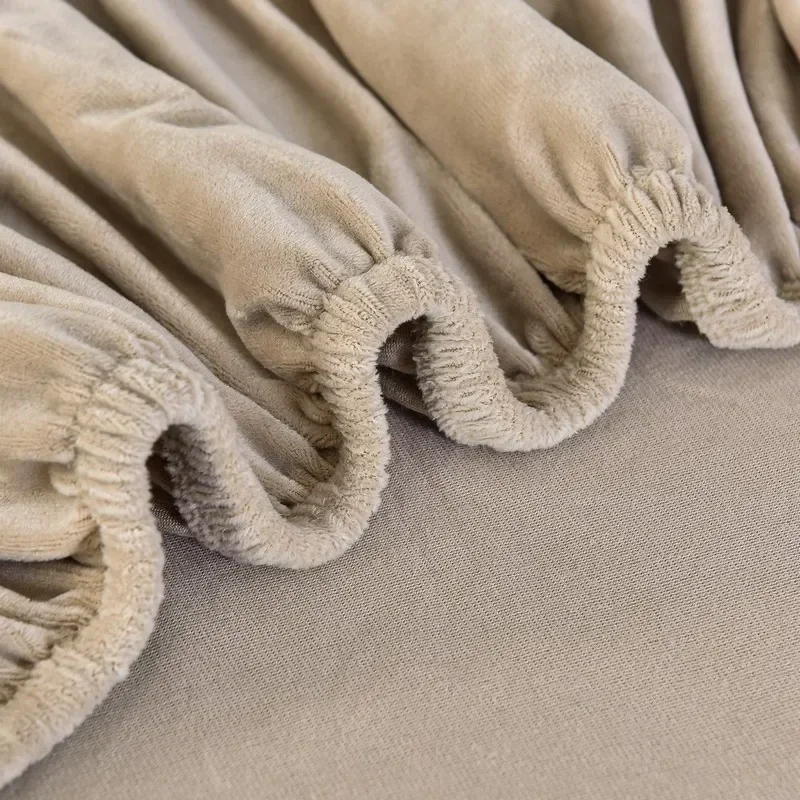 Housse de canapé extensible velours doux et chaleureux prémium