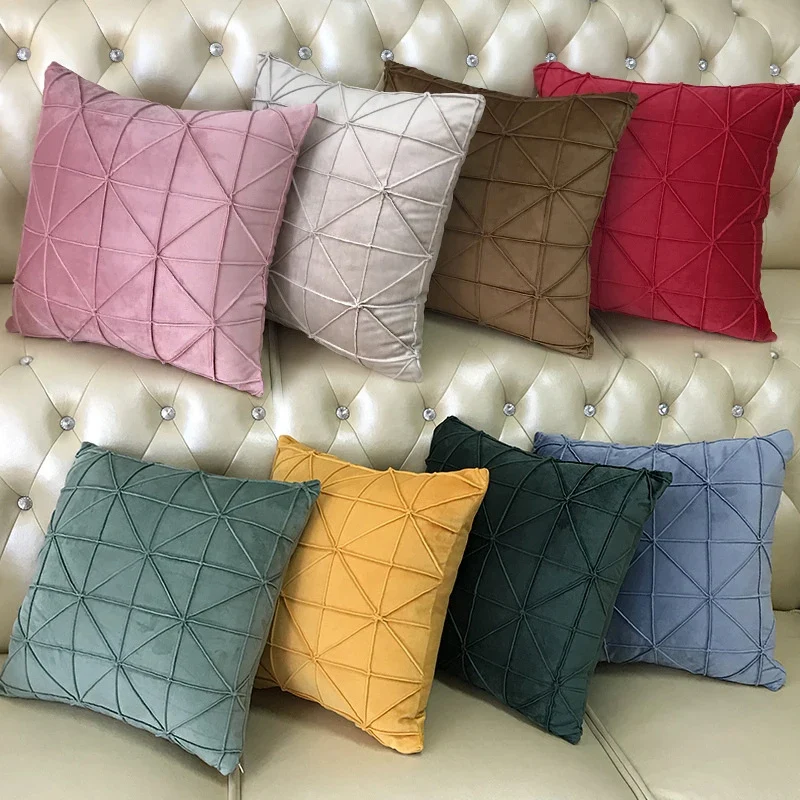 Coussin velours pour le salon