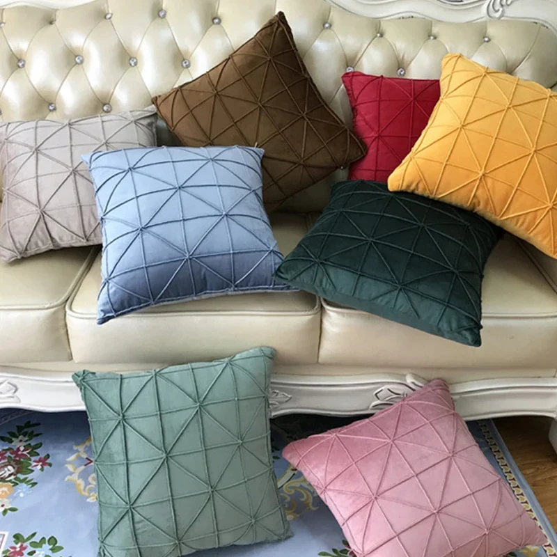 Coussin velours pour le salon