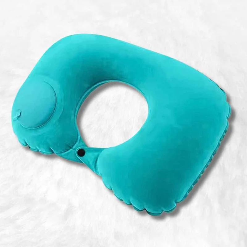 Coussin Avion Gonflable Facile bleu !