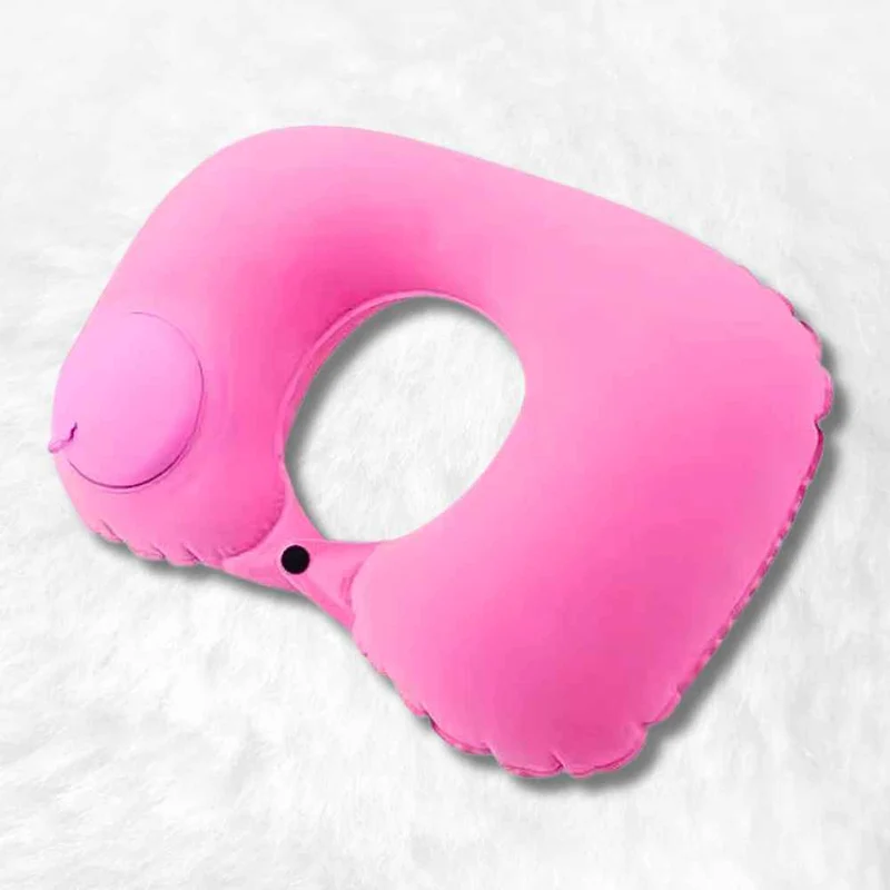 Coussin Avion Gonflable Facile rose !