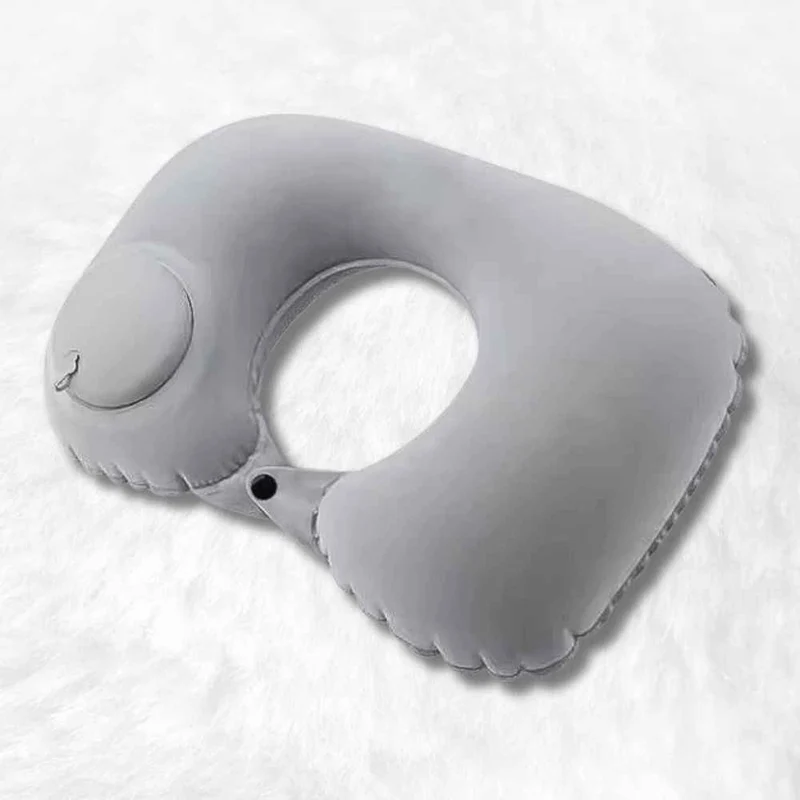 Coussin Avion Gonflable Facile gris !