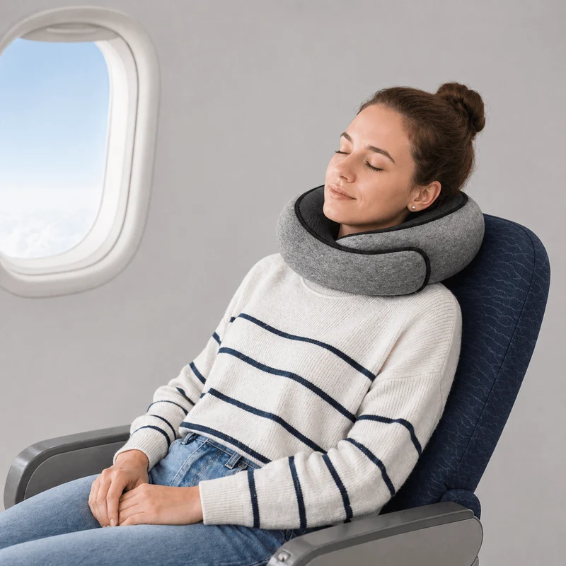 Coussin Avion Cou gris !
