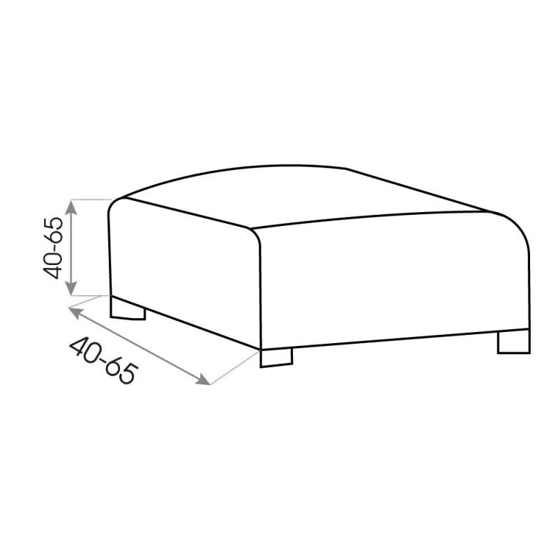 Housse Multi-élastique Pouf Stark