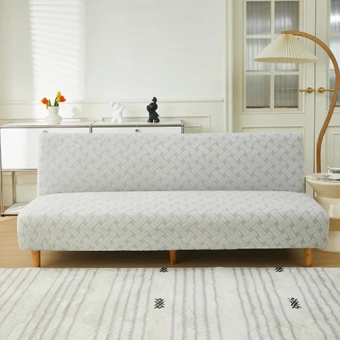Housse de clic clac en jacquard - gris clair