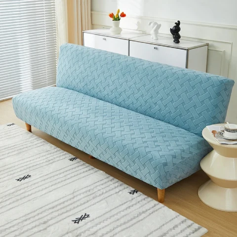 Housse de clic clac en jacquard - bleu ciel