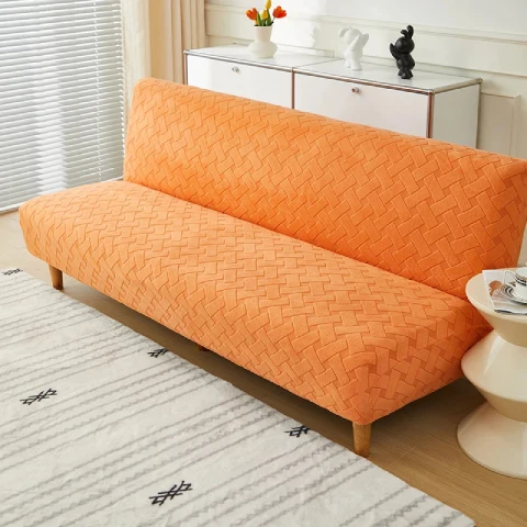Housse de clic clac en jacquard - orange