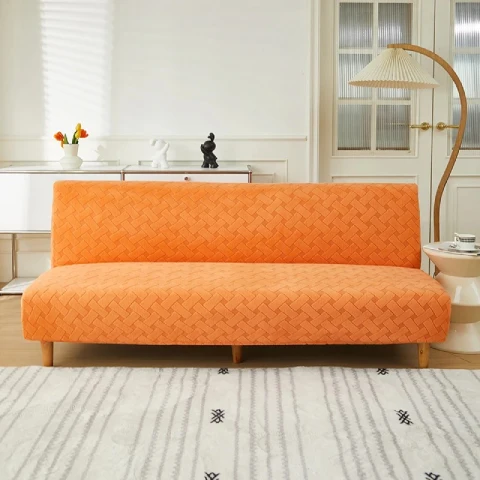 Housse de clic clac en jacquard - orange