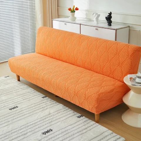 Housse clic clac en jacquard - orange