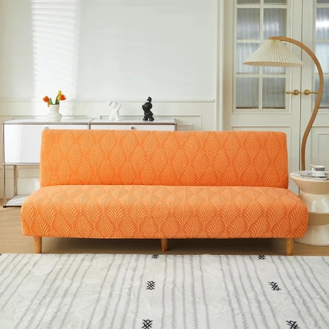 Housse clic clac en jacquard - orange