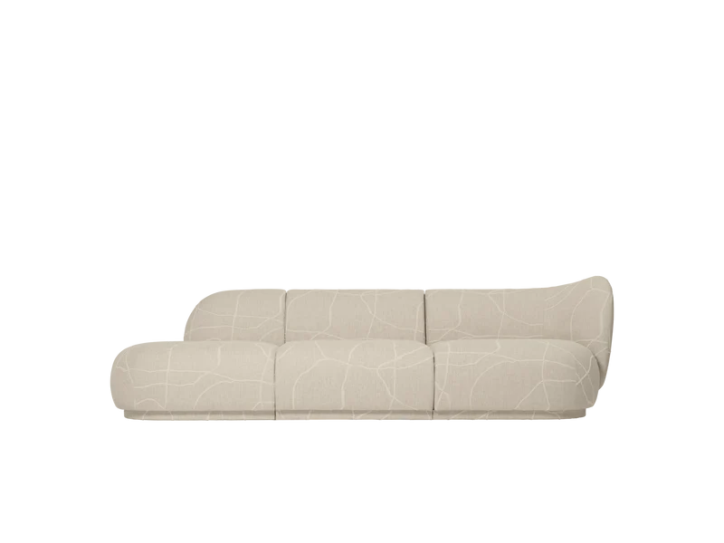 Rico Sofa Armrest Right - Can Lis - Sand/Off-White