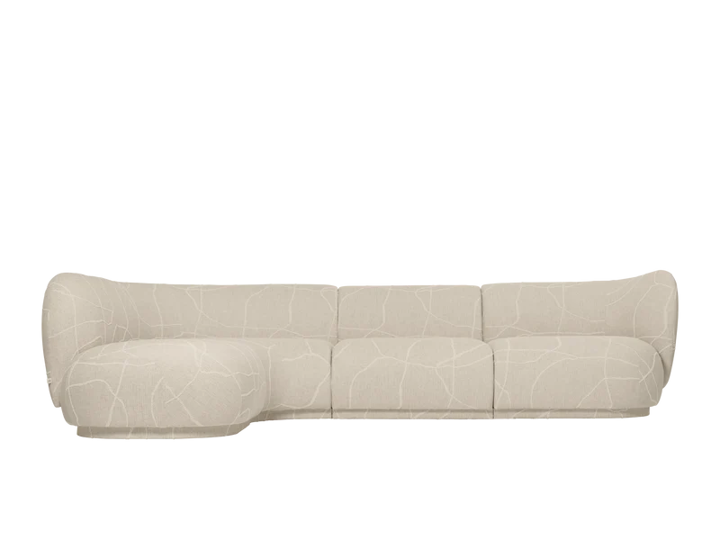Rico Sofa Armrest Right - Can Lis - Sand/Off-White