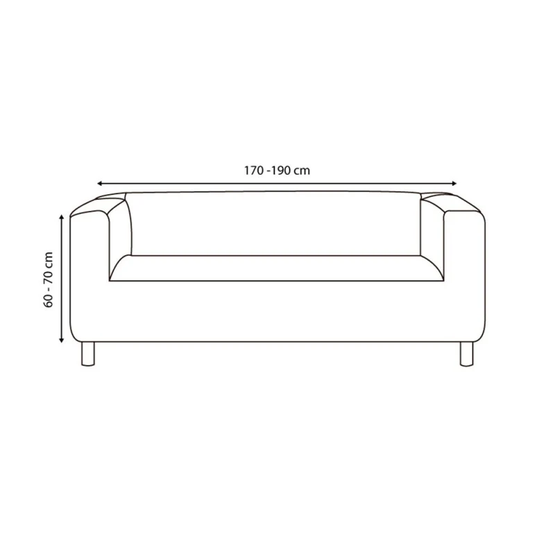 Housse Multi-élastique Canapé Klippan Modèle Stark