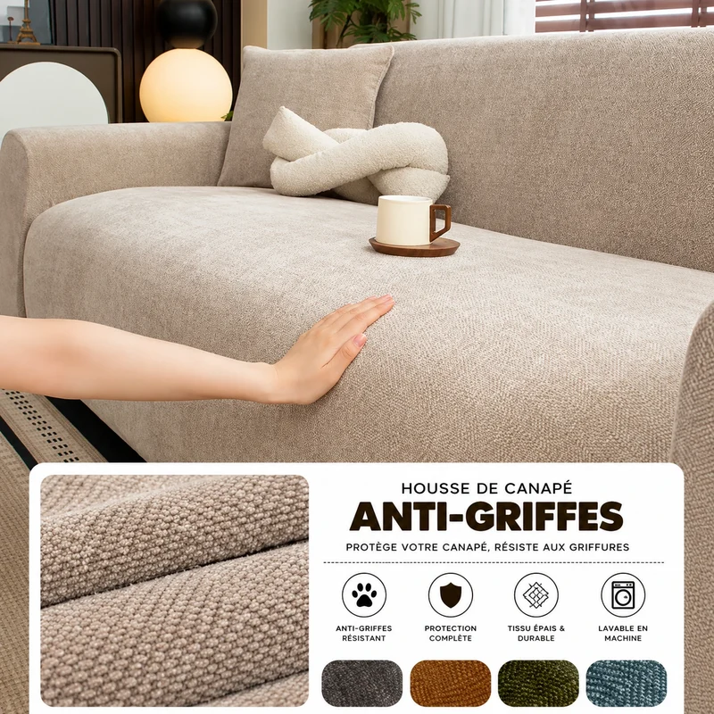 Housse de Canapé Anti-Griffes