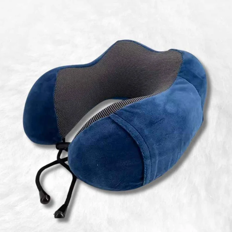 Coussin de Voyage Mémoire de Forme bleu !