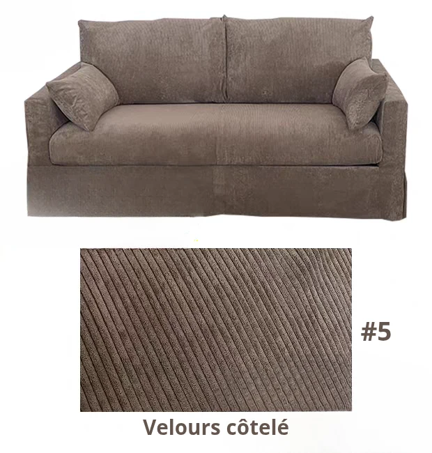Housse pour canapé IKEA HYLTARP 2 places personnalisable - Longueur 182cm