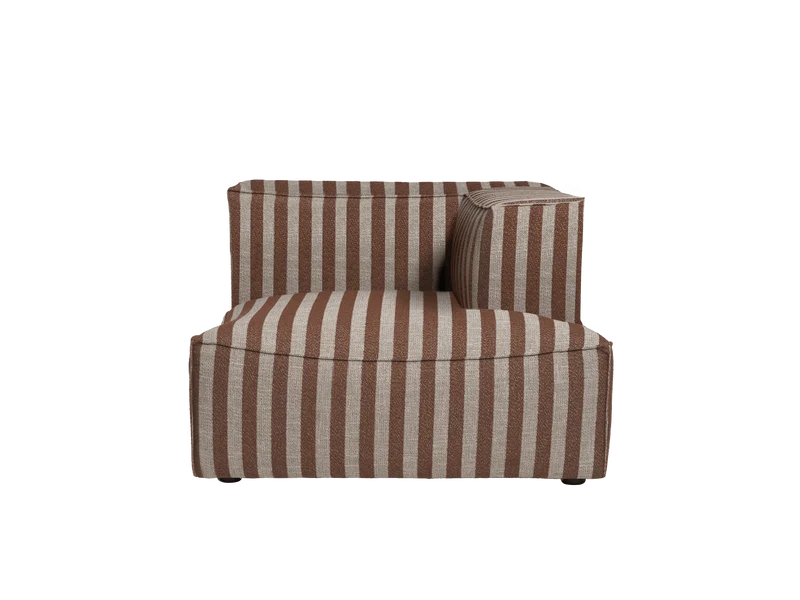 Catena Sofa Chaise Longue Right L601 - Louisiana - Sand/Chocolate