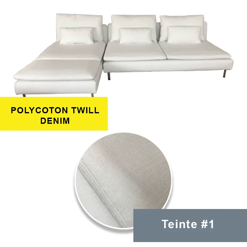 Housse pour canapé d'angle IKEA SODERHAMN 4 places avec méridienne