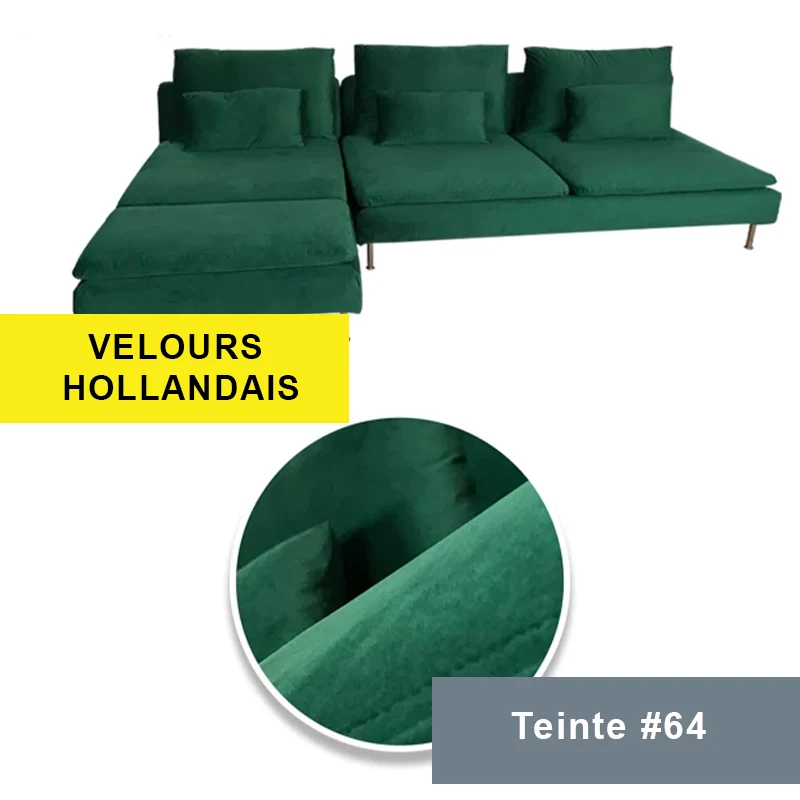Housse pour canapé d'angle IKEA SODERHAMN 4 places avec méridienne