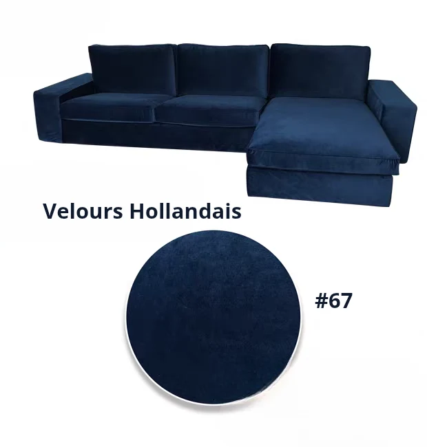 Housse pour canapé d'angle avec méridienne IKEA KIVIK personnalisable