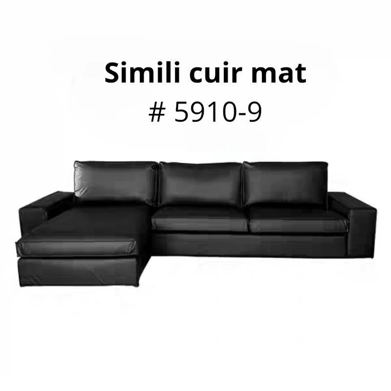 Housse pour canapé d'angle avec méridienne IKEA KIVIK personnalisable
