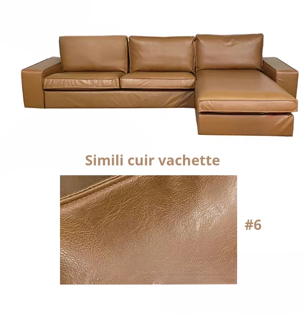 Housse pour canapé d'angle avec méridienne IKEA KIVIK personnalisable