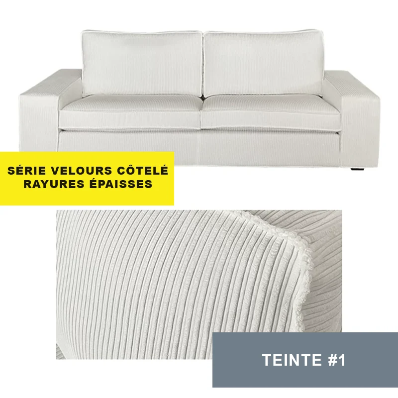 Housse pour canapé IKEA KIVIK 3 places personnalisable - Largeur 228cm