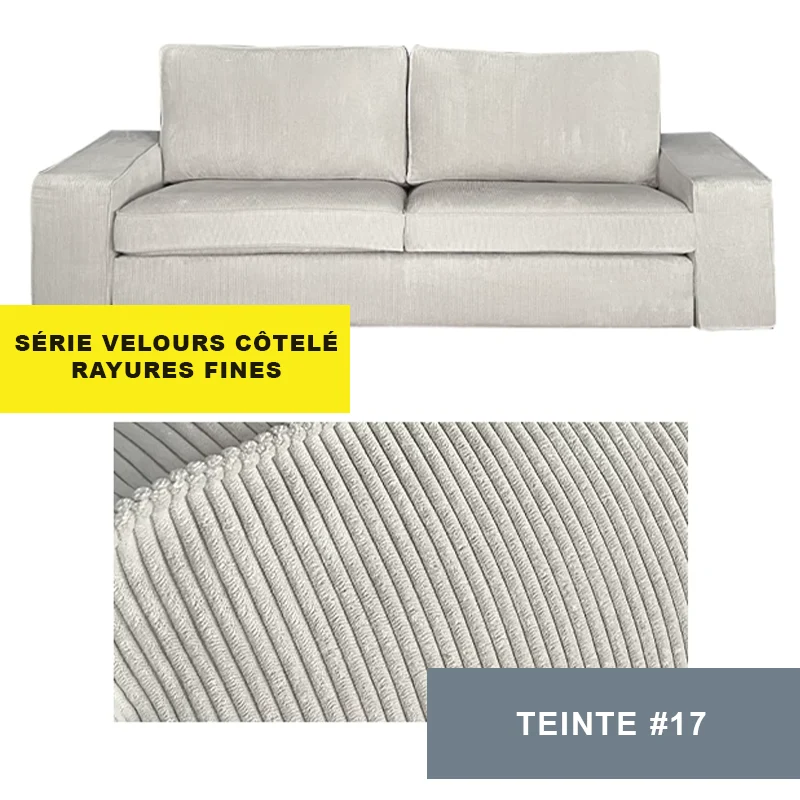 Housse pour canapé IKEA KIVIK 3 places personnalisable - Largeur 228cm