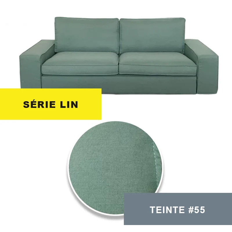 Housse pour canapé IKEA KIVIK 3 places personnalisable - Largeur 228cm