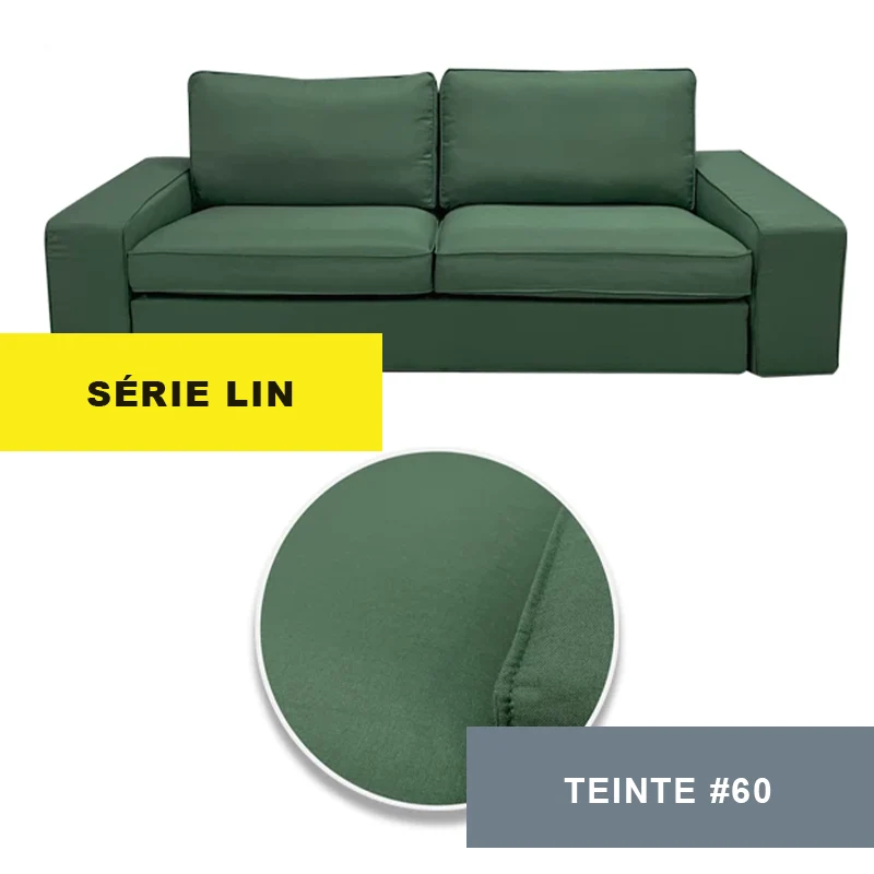 Housse pour canapé IKEA KIVIK 3 places personnalisable - Largeur 228cm