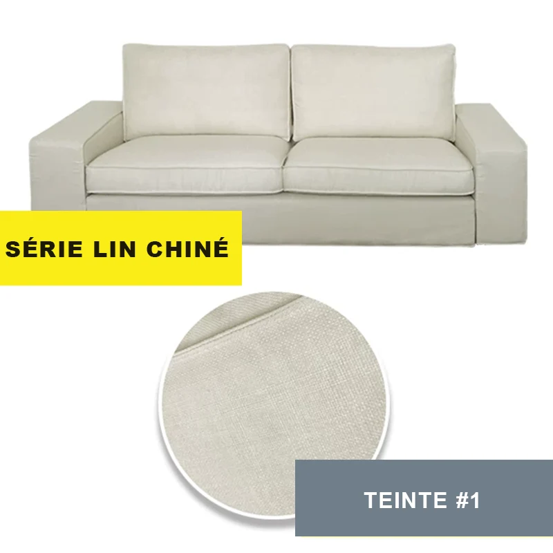 Housse pour canapé IKEA KIVIK 3 places personnalisable - Largeur 228cm