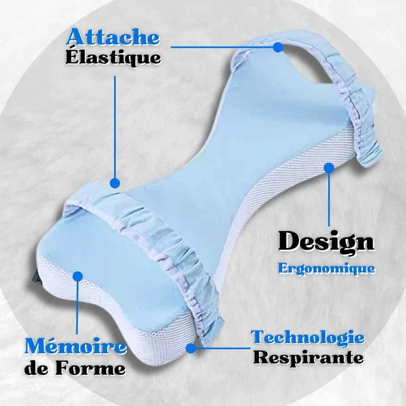 Coussin entre les Jambes pour Dormir bleu !