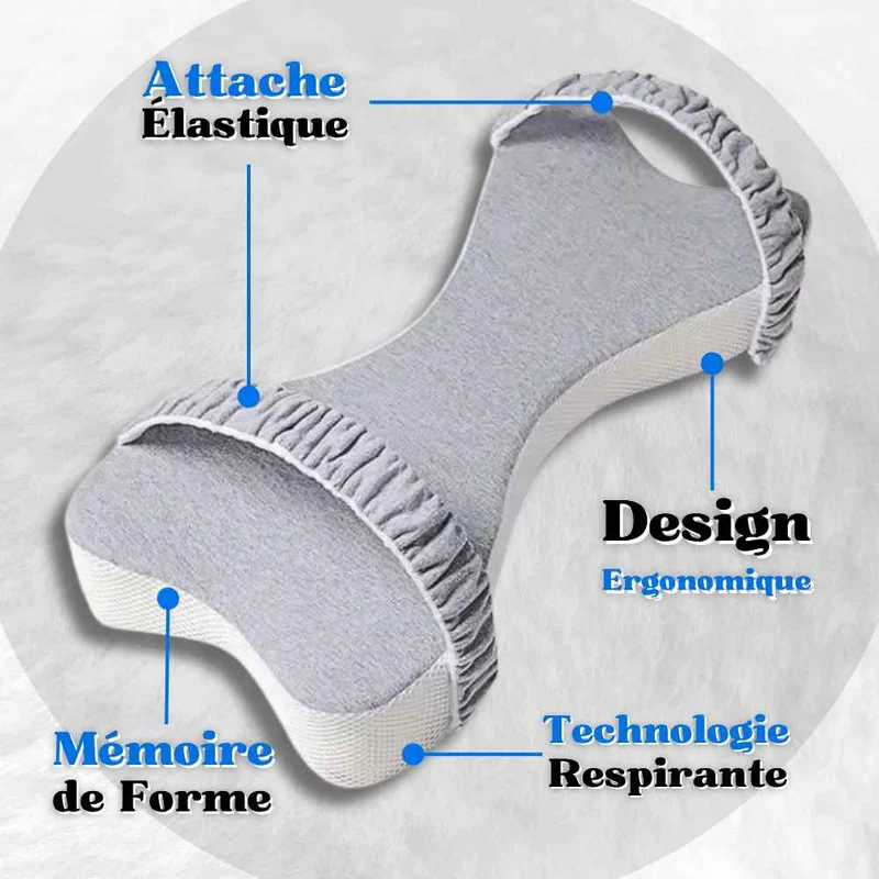 Coussin entre les Jambes pour Dormir gris !