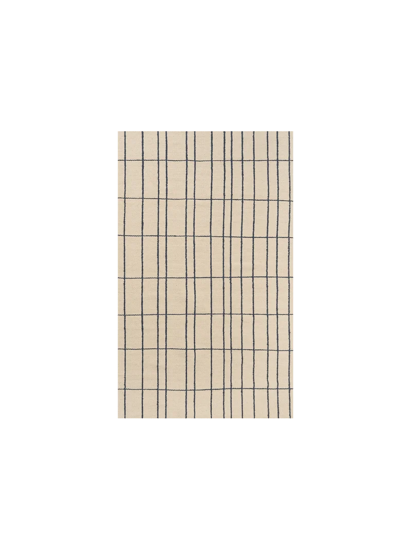 Rug Sample - Sen - Parchment/Indigo
