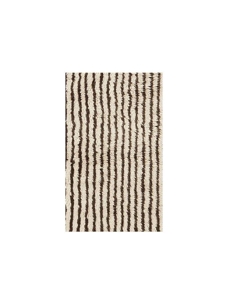 Rug Sample - Kami Knotted - Off-white/Coffee