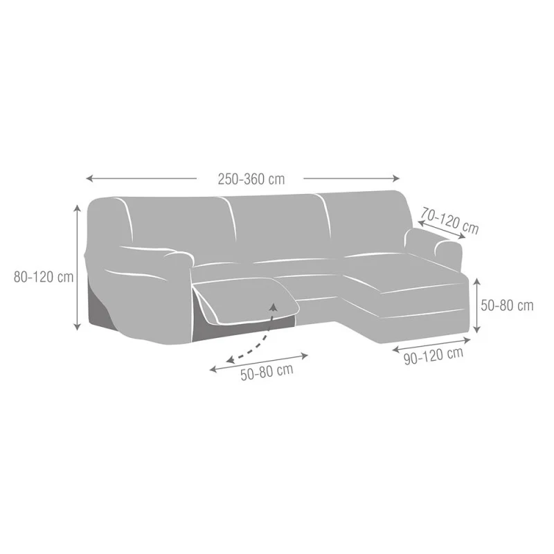 Housse Super Extensible Canapé Relax Roque