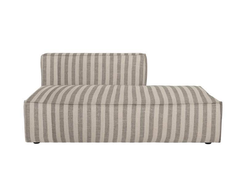 Catena Sofa Open End Right L301 - Louisiana - Sand/Off-White