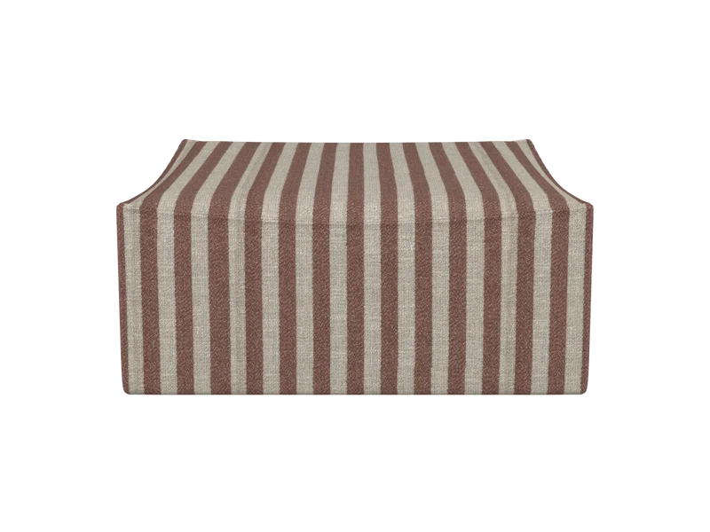Catena Pouf Square S500 - Louisiana - Sand/Chocolate