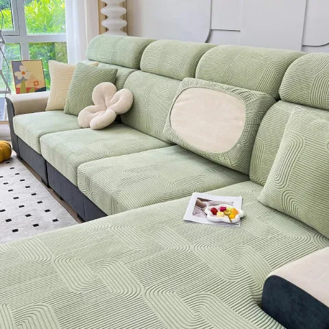 Housse coussin d'assise pour canapé - vert
