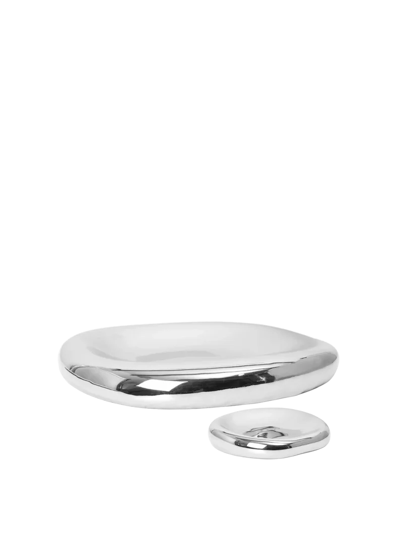 Bellure Centrepiece & Bowl Gift Set - Silver