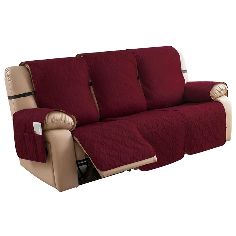 Housse de protection imperméable et anti griffe pour canapé relax 3 places